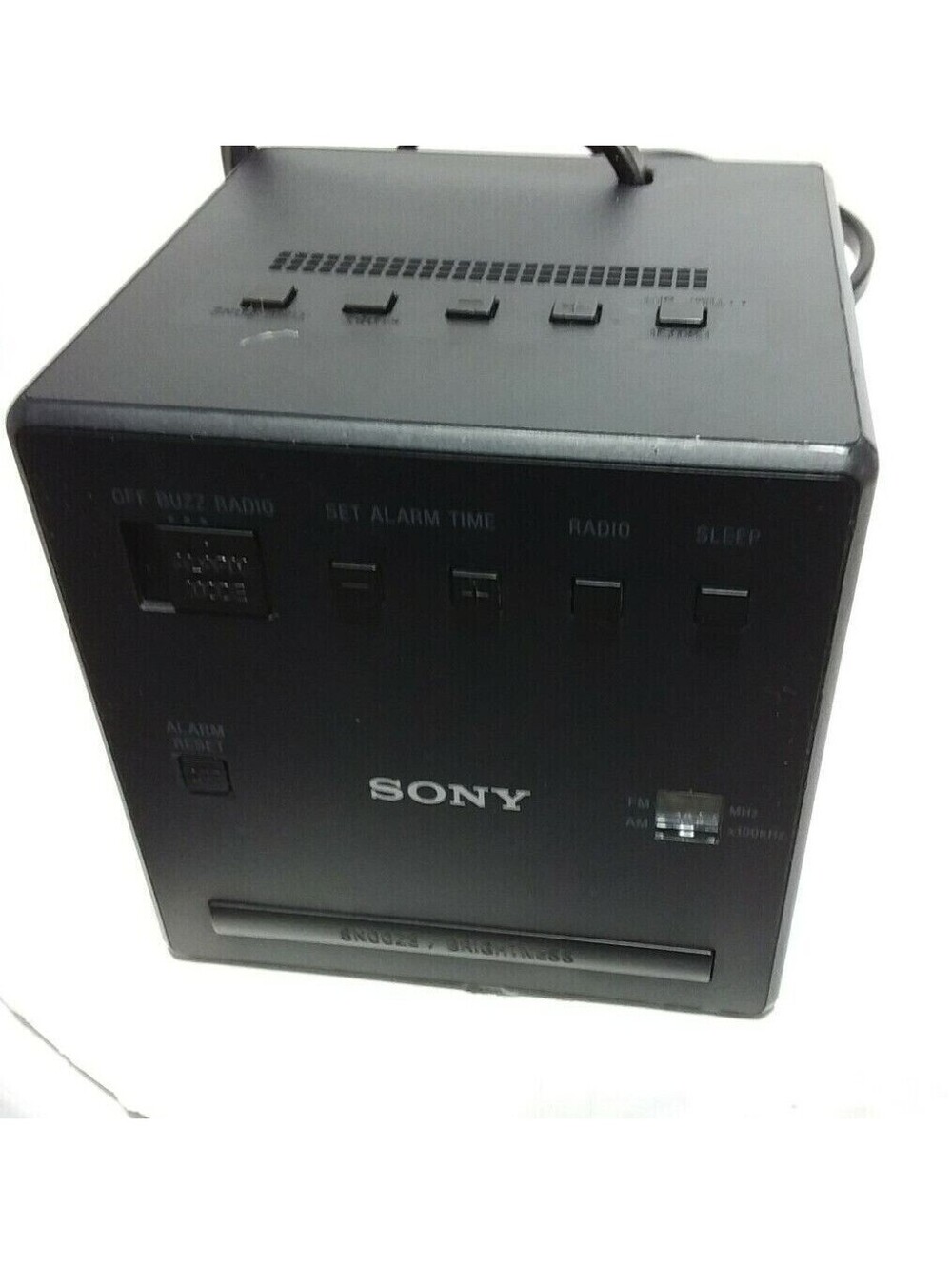 Sony ICF-C1 Digital Alarm Clock Radio AM FM LED Display Compact Bedside Black